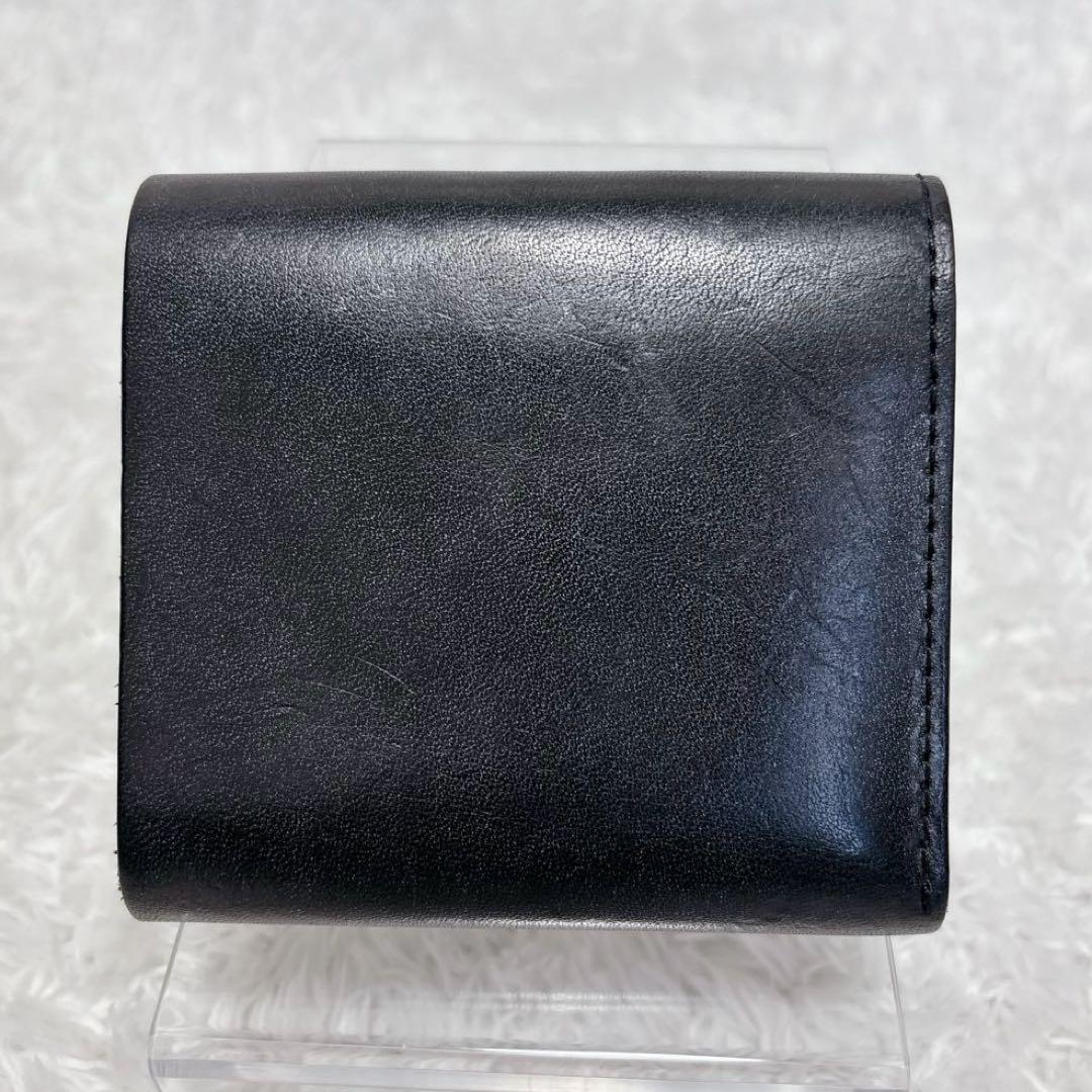 Hender scheme flap wallet ブラック レザー 折り財布