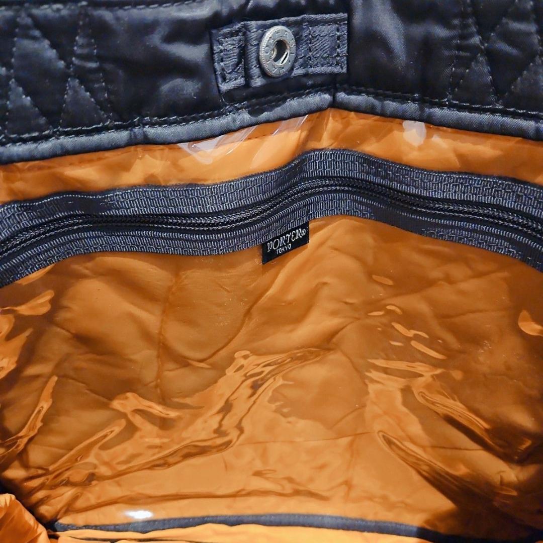 美品 ポーター タンカー 2way トートバ ッグ ナイロン ブラック A4可