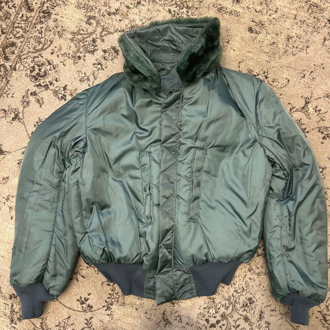 90s USA製 アルファ B-15D フライトジャケット 50s 復刻　L