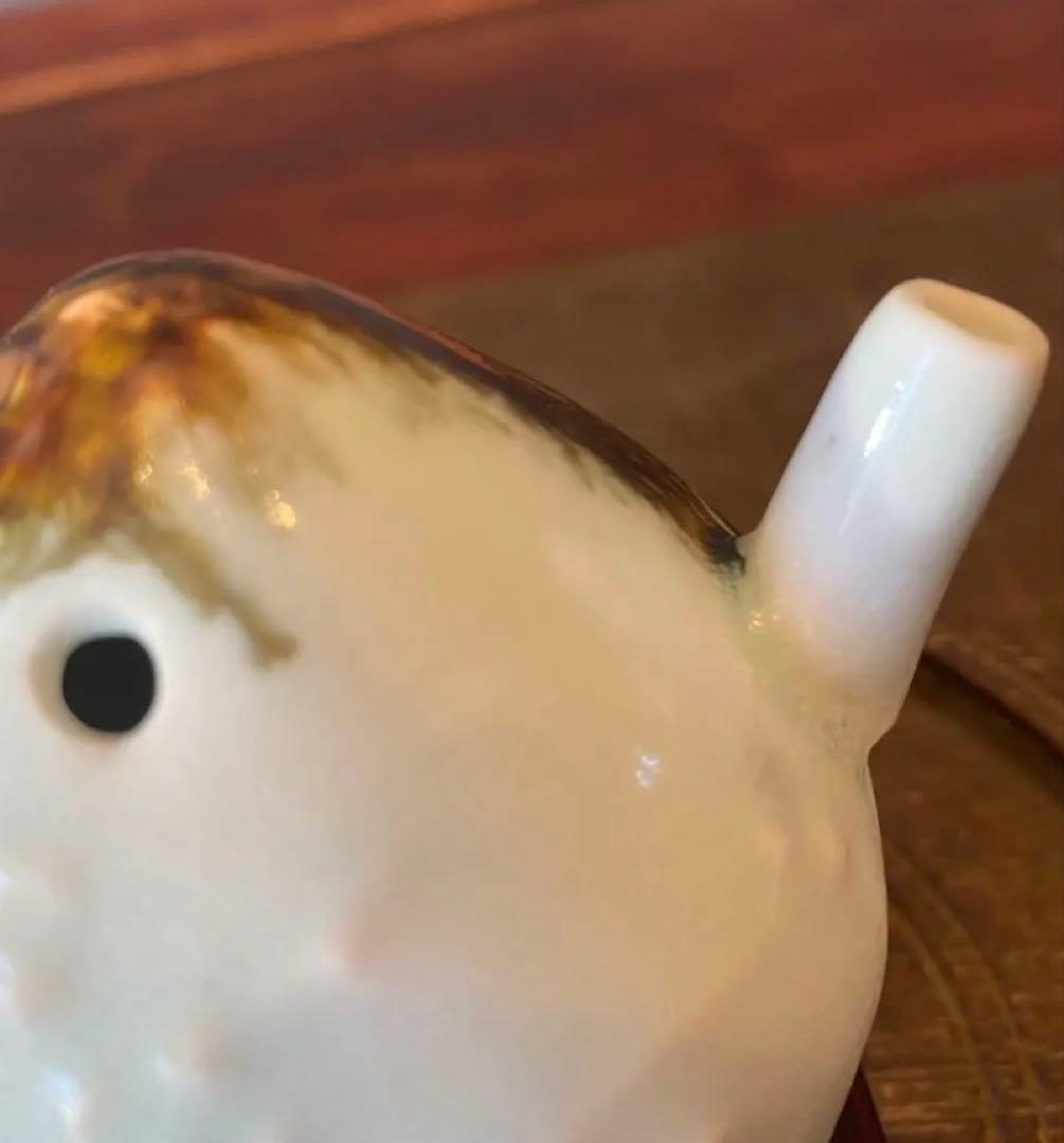 李朝　水滴　梅花　鑑賞台付　一輪挿し ヴィンテージ　レア