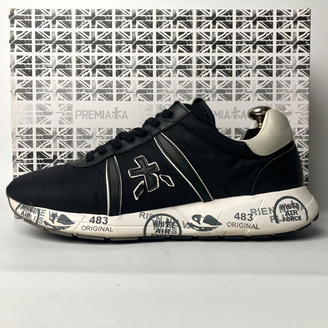 テラ　PREMIATA　プレミアータ　ナイロン　ロートップスニーカー黒43