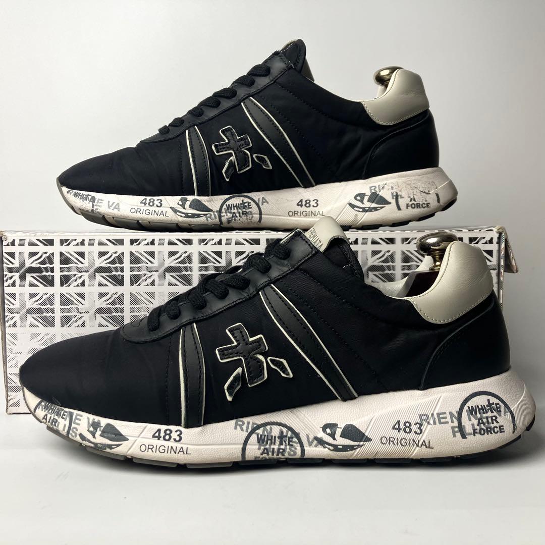テラ　PREMIATA　プレミアータ　ナイロン　ロートップスニーカー黒43
