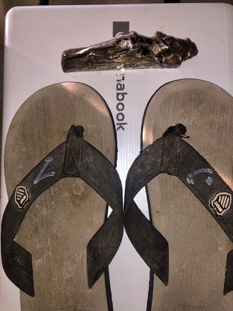 映画GRANBLUEのジャックマイヨール 直筆サインの虎と彼のビーサン査定1/6