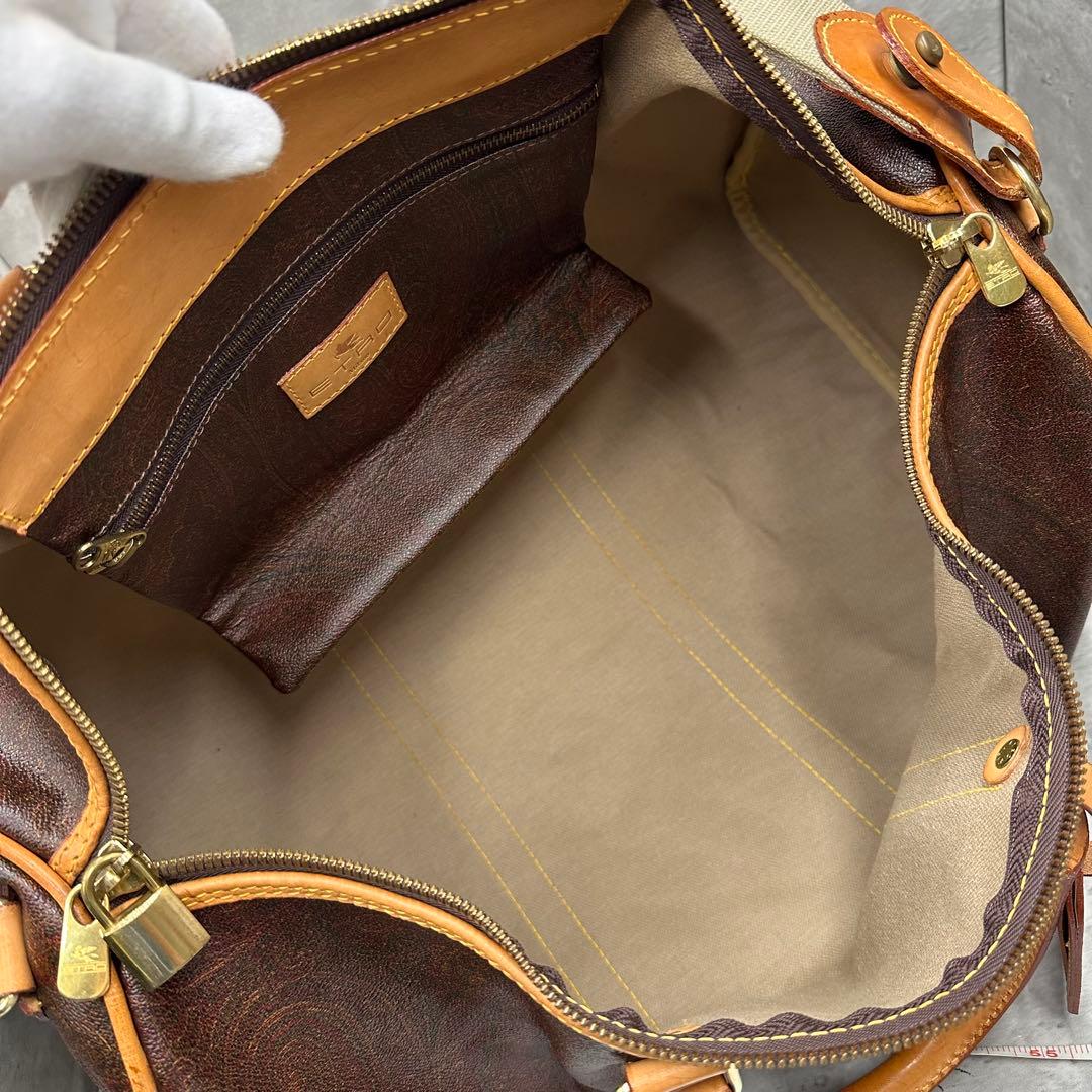 エトロ ETRO ペイズリー柄 ボストン バッグ 2way ショルダー