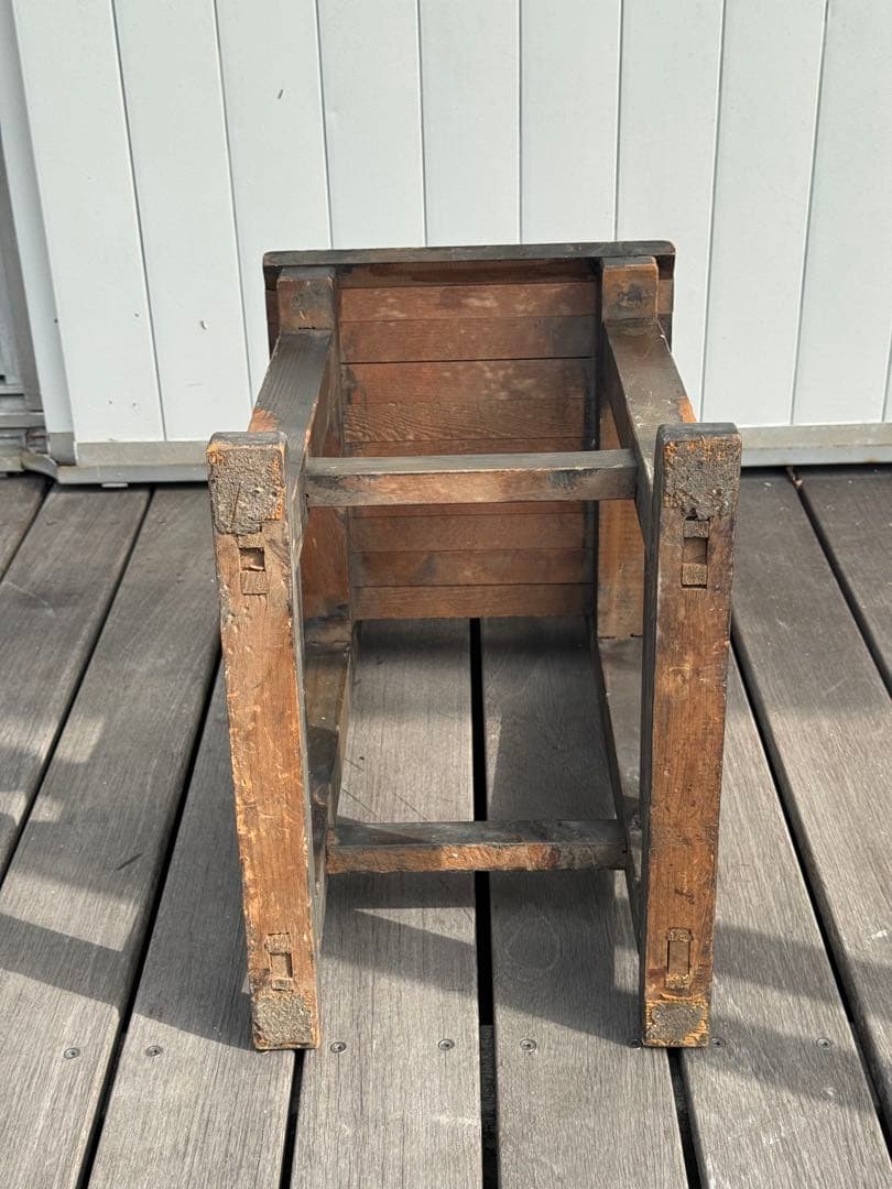 昭和レトロ 学校椅子 木製椅子 アンティーク スツール 古家具 古道具 古民藝