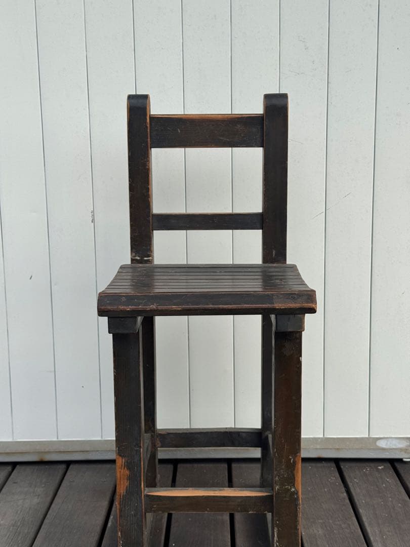 昭和レトロ 学校椅子 木製椅子 アンティーク スツール 古家具 古道具 古民藝