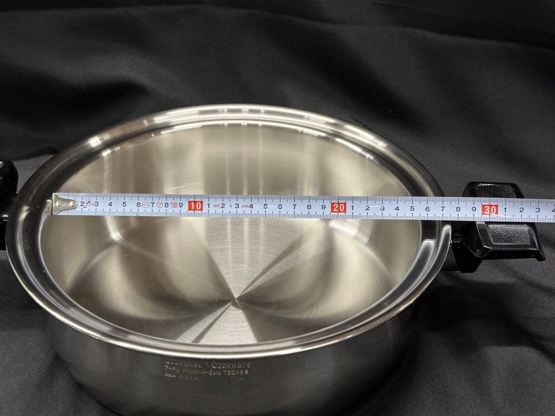 【保管品】Cook Best T304 7-Ply 蒸し器　両手鍋　26cm