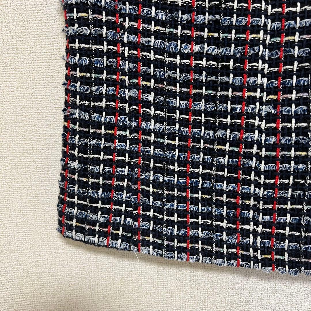 Mサイズ美品　SEVEN TEN by MIHO KAWAHITO ツイード　紺