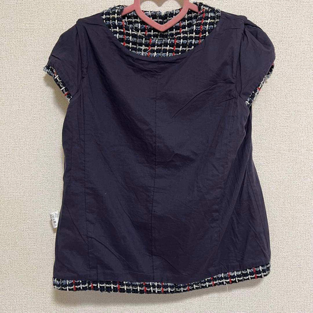 Mサイズ美品　SEVEN TEN by MIHO KAWAHITO ツイード　紺