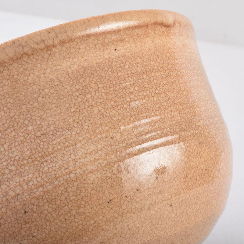 茶道具　二代　真清水蔵六作　立鶴文　茶碗　共布　三代　蔵六識箱　C　R9029