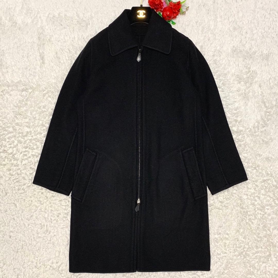 ［美品］エルメス　マルジェラ期　カシミヤ　ダブルフェイス　ロングコート　36