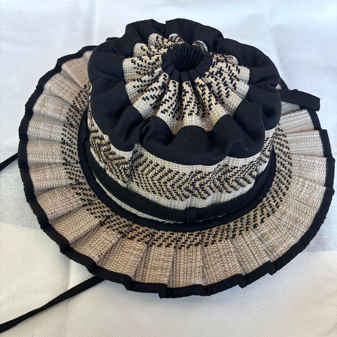 Lorna Murray フリル付き麦わら帽子 L