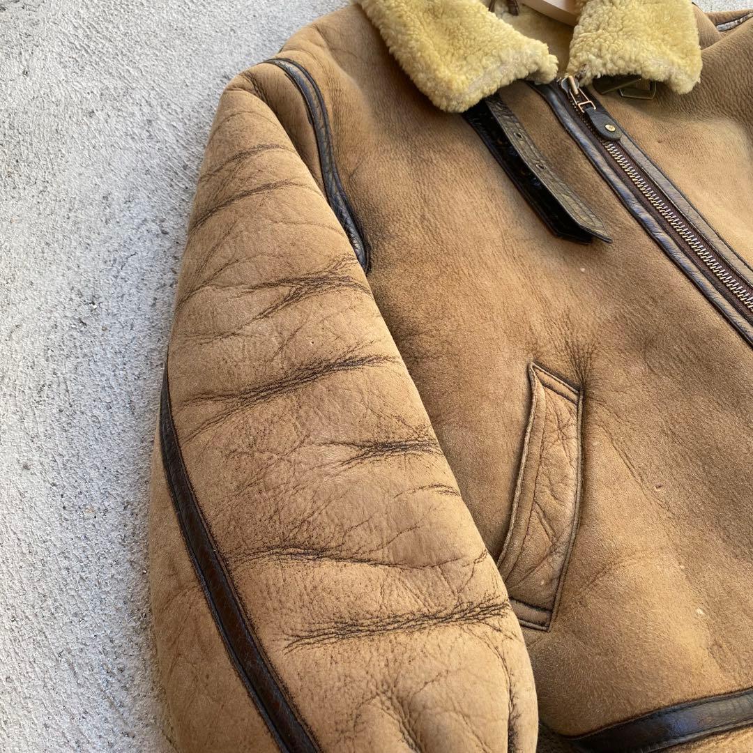 ル*ん様 シープスキン B-3 フライトジャケット レザージャケット ボアジャケ