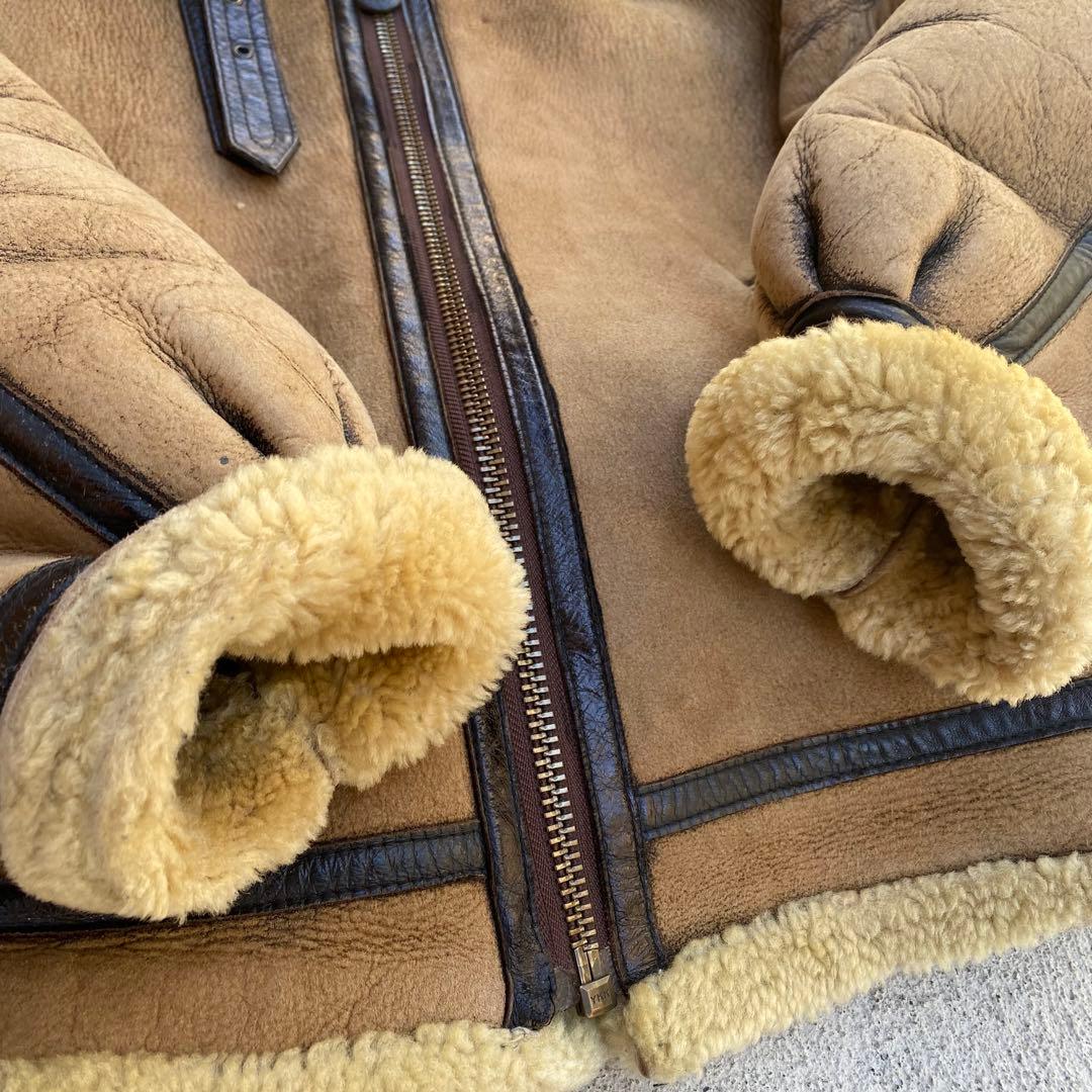 ル*ん様 シープスキン B-3 フライトジャケット レザージャケット ボアジャケ