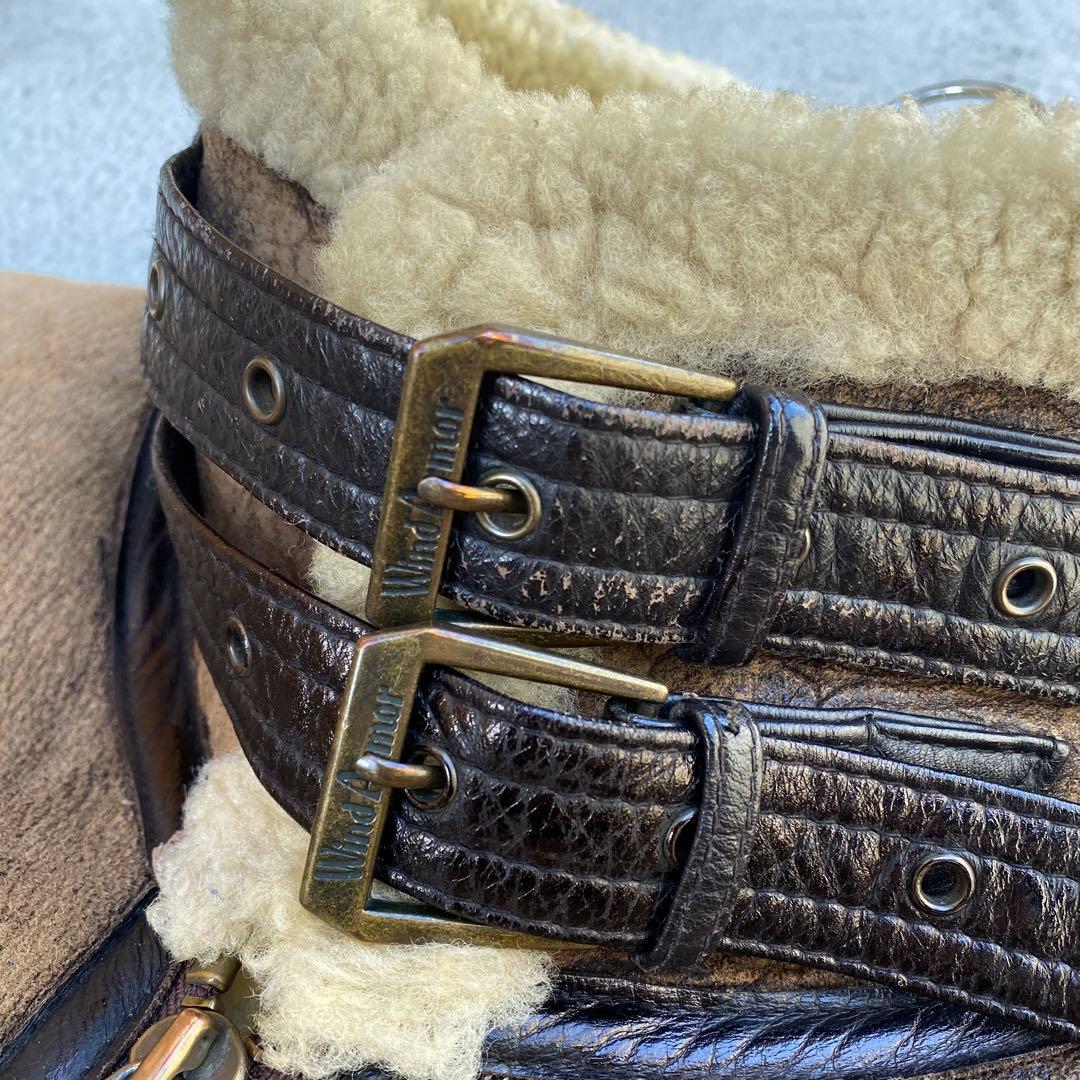 ル*ん様 シープスキン B-3 フライトジャケット レザージャケット ボアジャケ