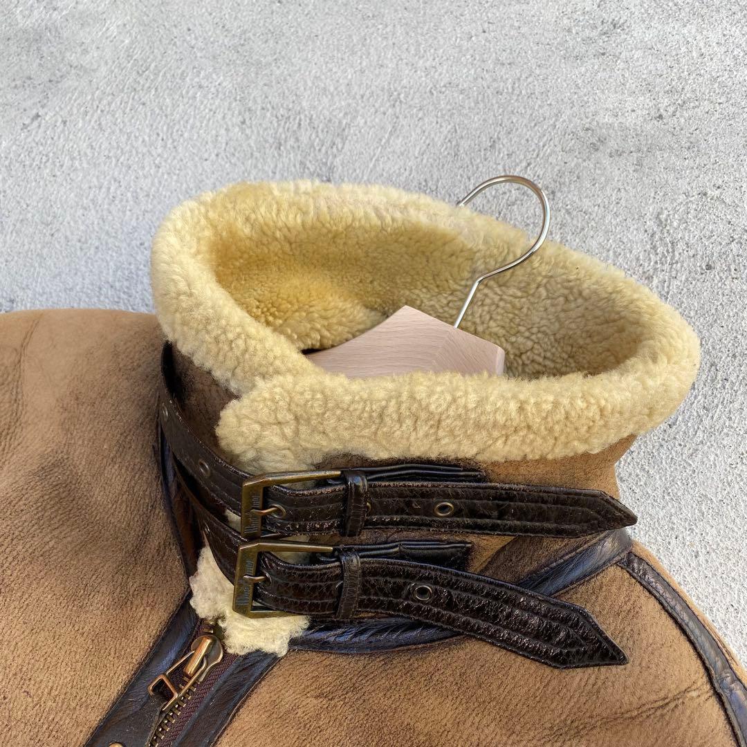 ル*ん様 シープスキン B-3 フライトジャケット レザージャケット ボアジャケ