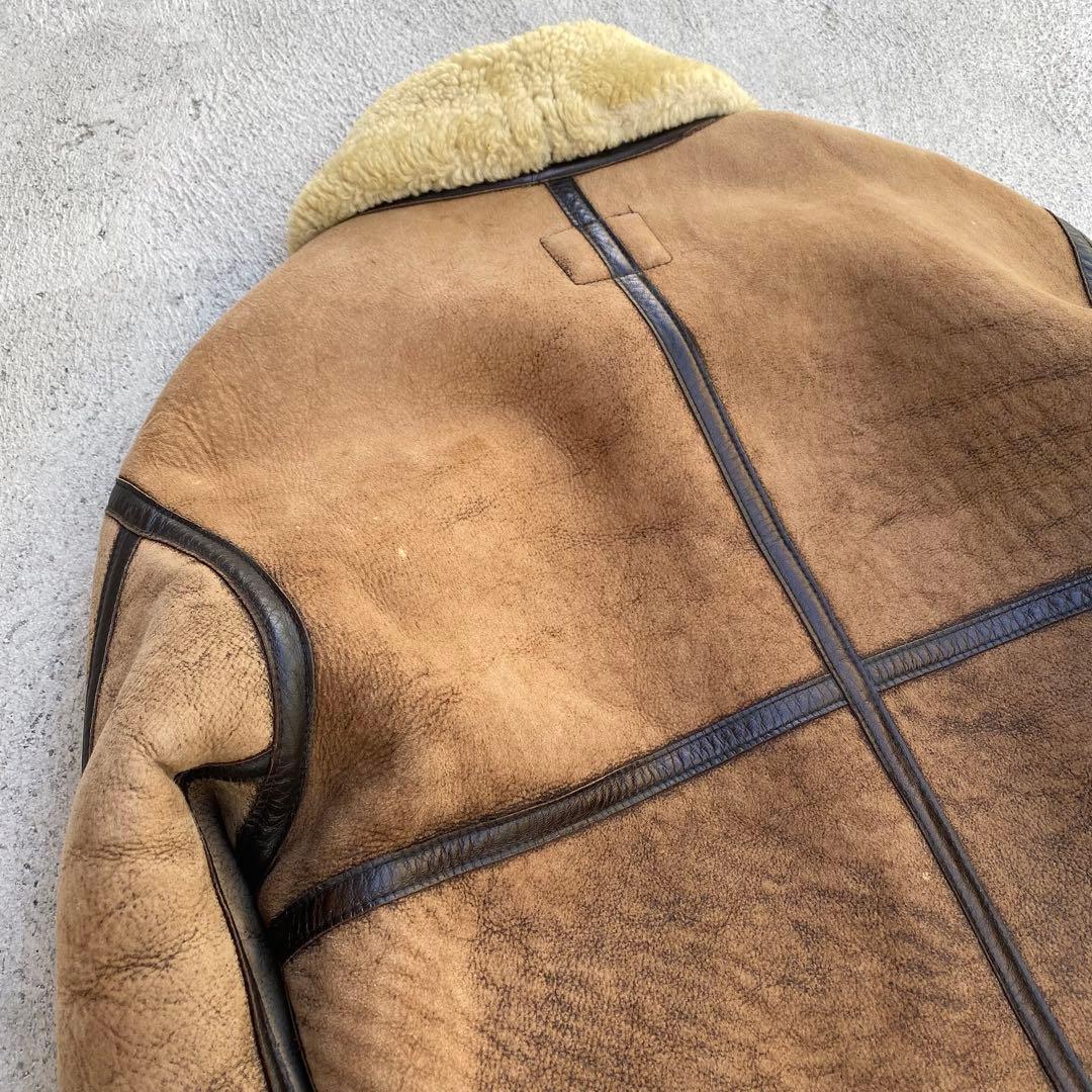 ル*ん様 シープスキン B-3 フライトジャケット レザージャケット ボアジャケ