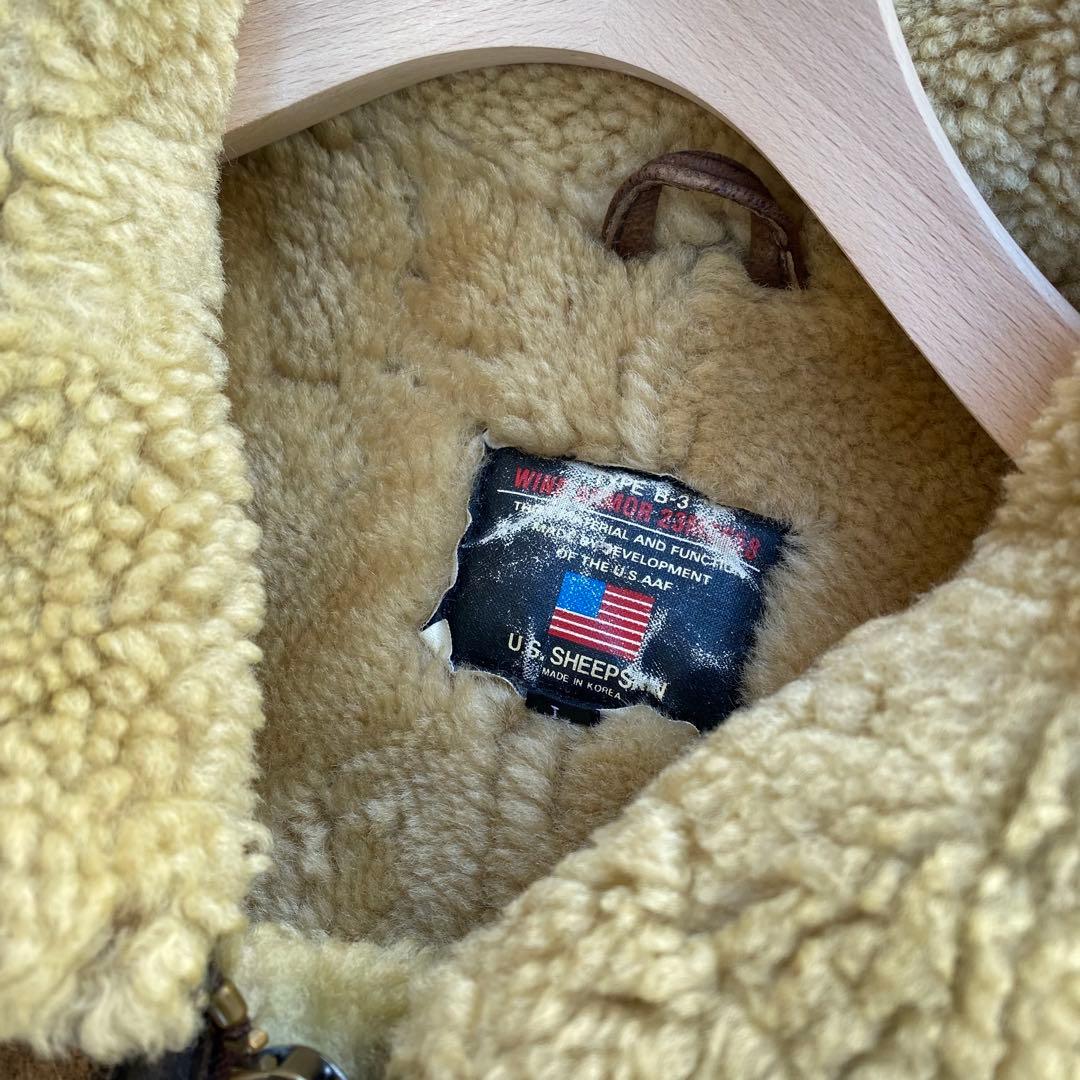 ル*ん様 シープスキン B-3 フライトジャケット レザージャケット ボアジャケ