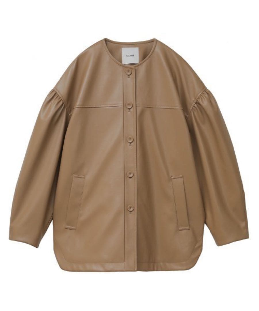 ジャケット・アウター VOLUME SLEEVE LEATHER BLOUSON