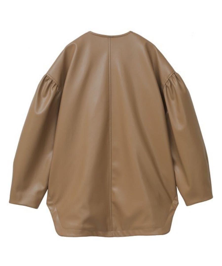 ジャケット・アウター VOLUME SLEEVE LEATHER BLOUSON