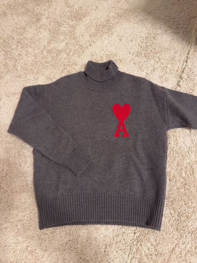 【正規品】ami グレー タートルネックセーター