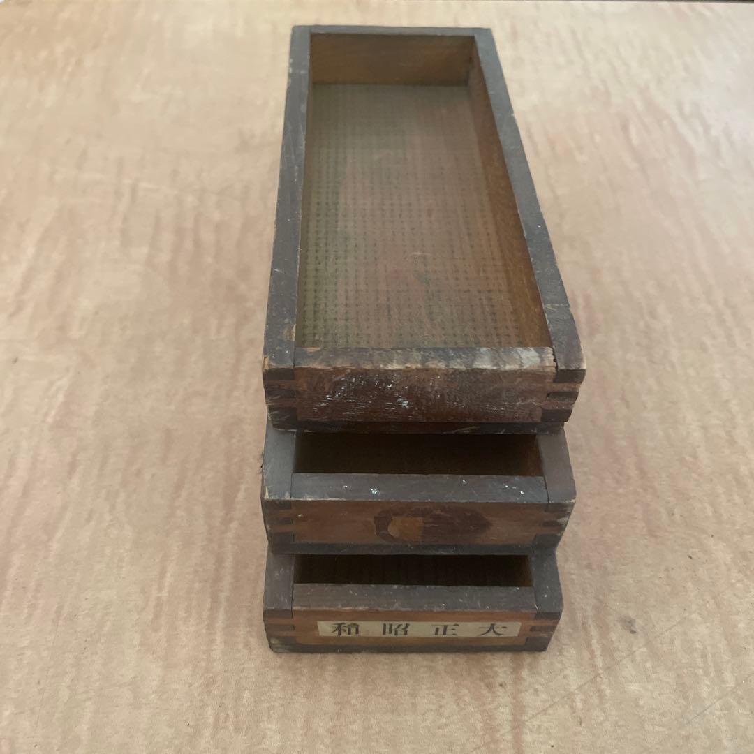 【珍しい小型】B100-2/活版印刷所で使われていた小箱（文選箱）100枚