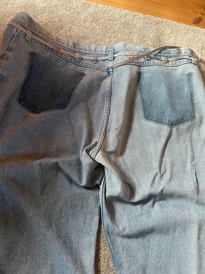 MAISON EUREKAメゾンエウレカ ヴィンテージリメイクラップデニムパンツ