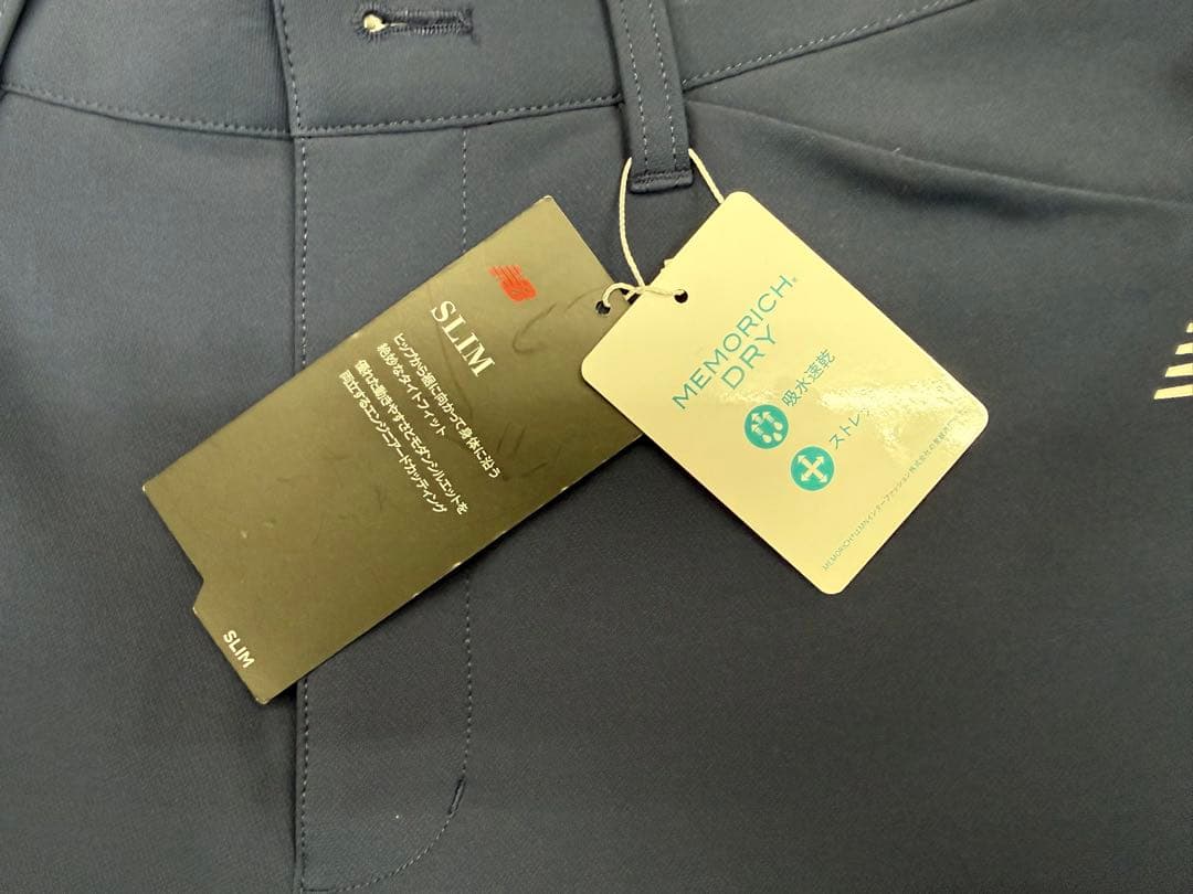 New Balance 新品ゴルフスリム裏起毛ストレッチパンツ ネイビー