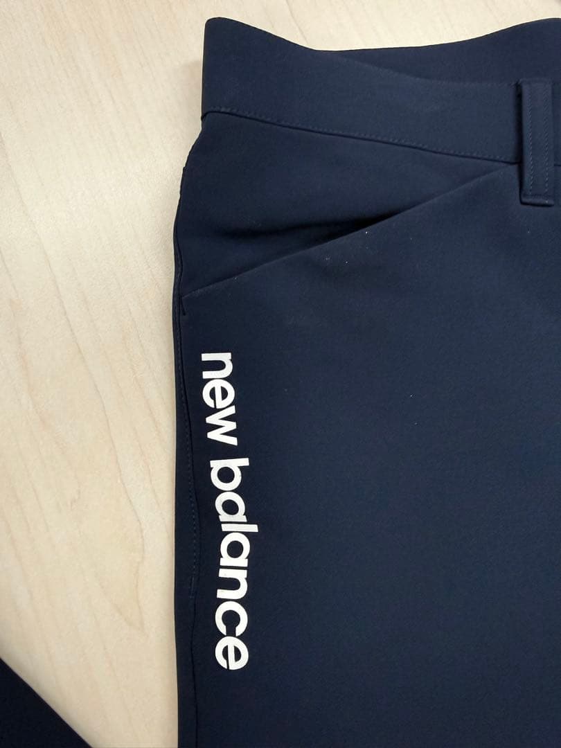 New Balance 新品ゴルフスリム裏起毛ストレッチパンツ ネイビー