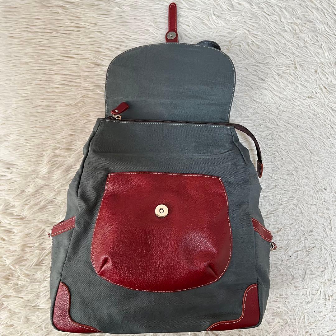 【新品未使用】ジェノヴァ　イマイバッグ　レザー　ナイロン　バックパック　リュック