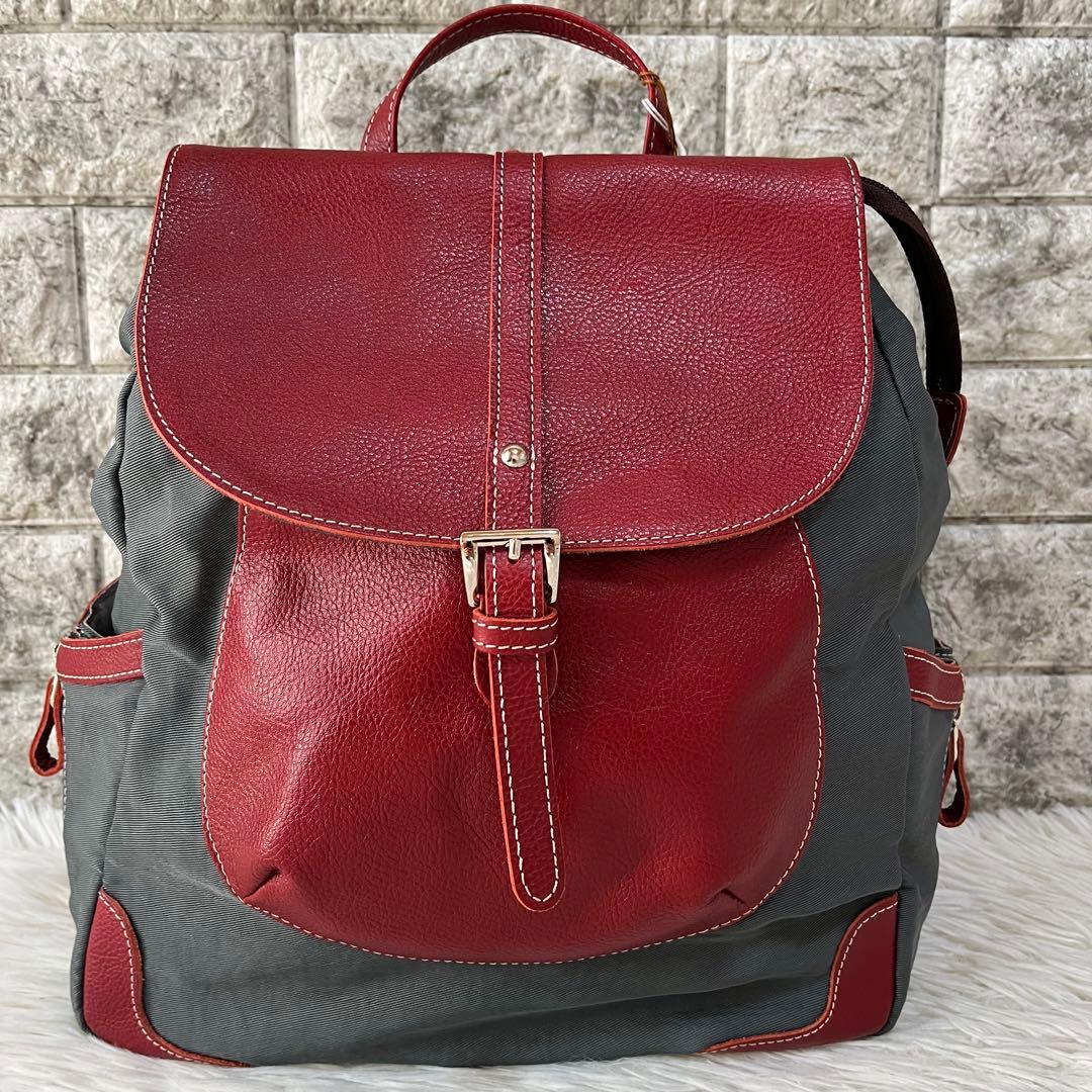 【新品未使用】ジェノヴァ　イマイバッグ　レザー　ナイロン　バックパック　リュック