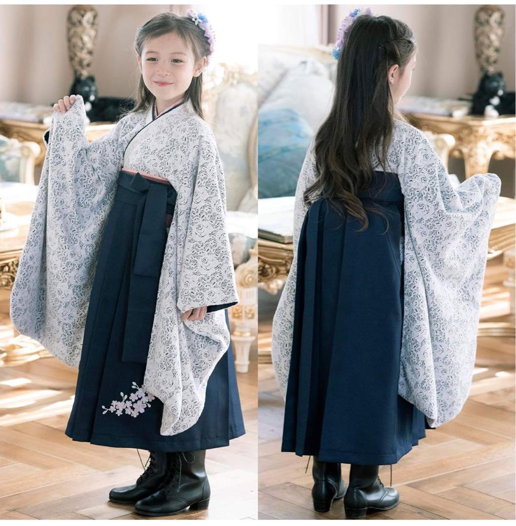 キャサリンコテージ　レース　袴　ネイビー