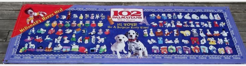 McDonald　バナー　102Dalmatians Disney