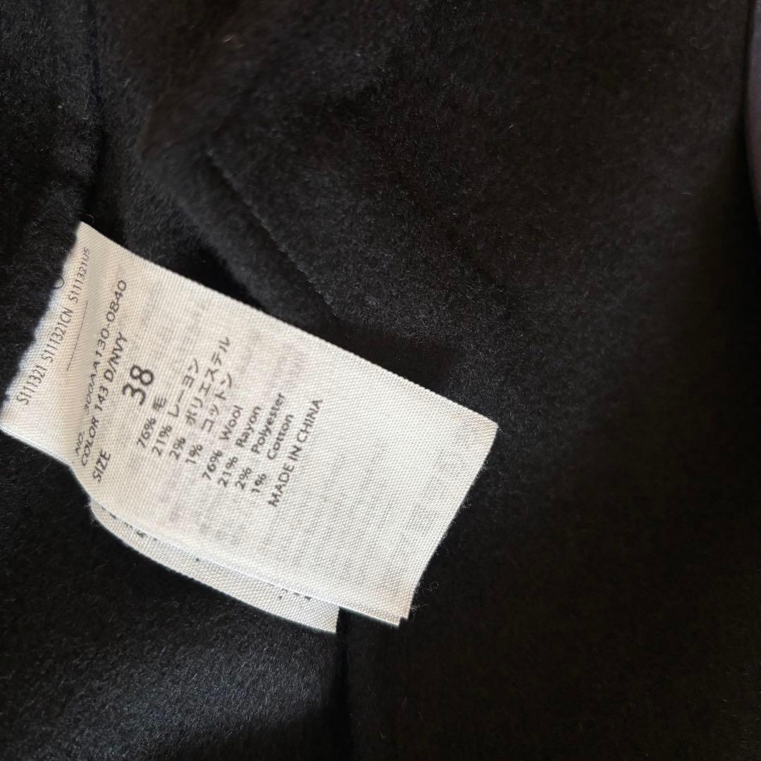 ENFOLD トップリバーチェスターコート【ネイビー:38】