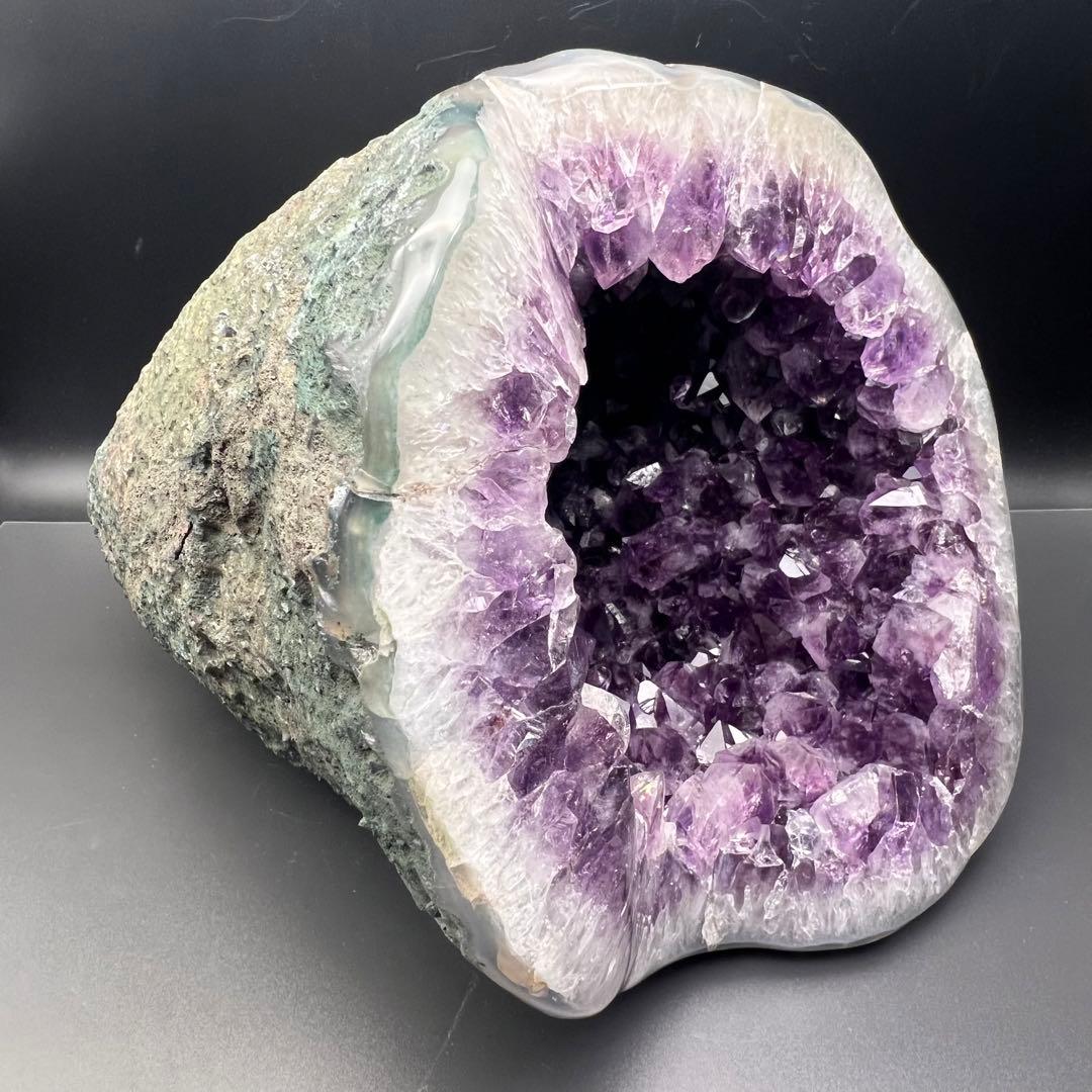 ✳️☆極上強開運☆絢爛華麗なる極大美濃紫結晶☆アメジストドーム 天然石 原石 置物