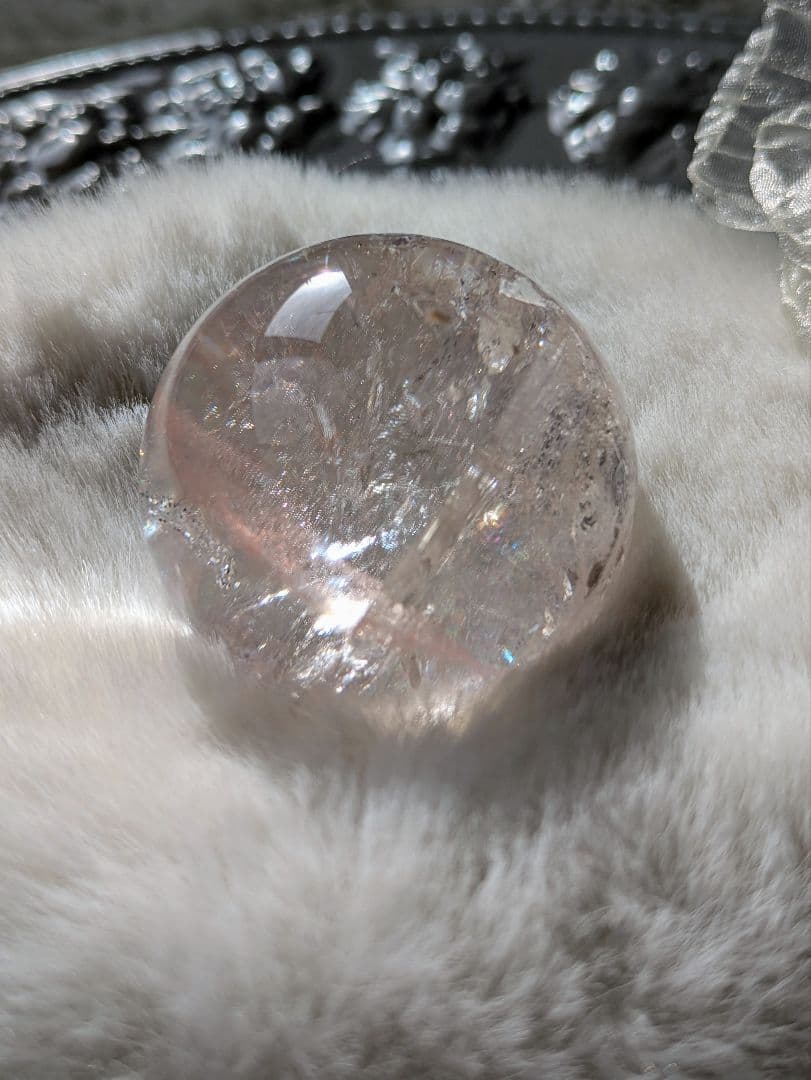 ♡ピンクアゼツライト（通称） ピンククリアクォーツ　スフィア♡