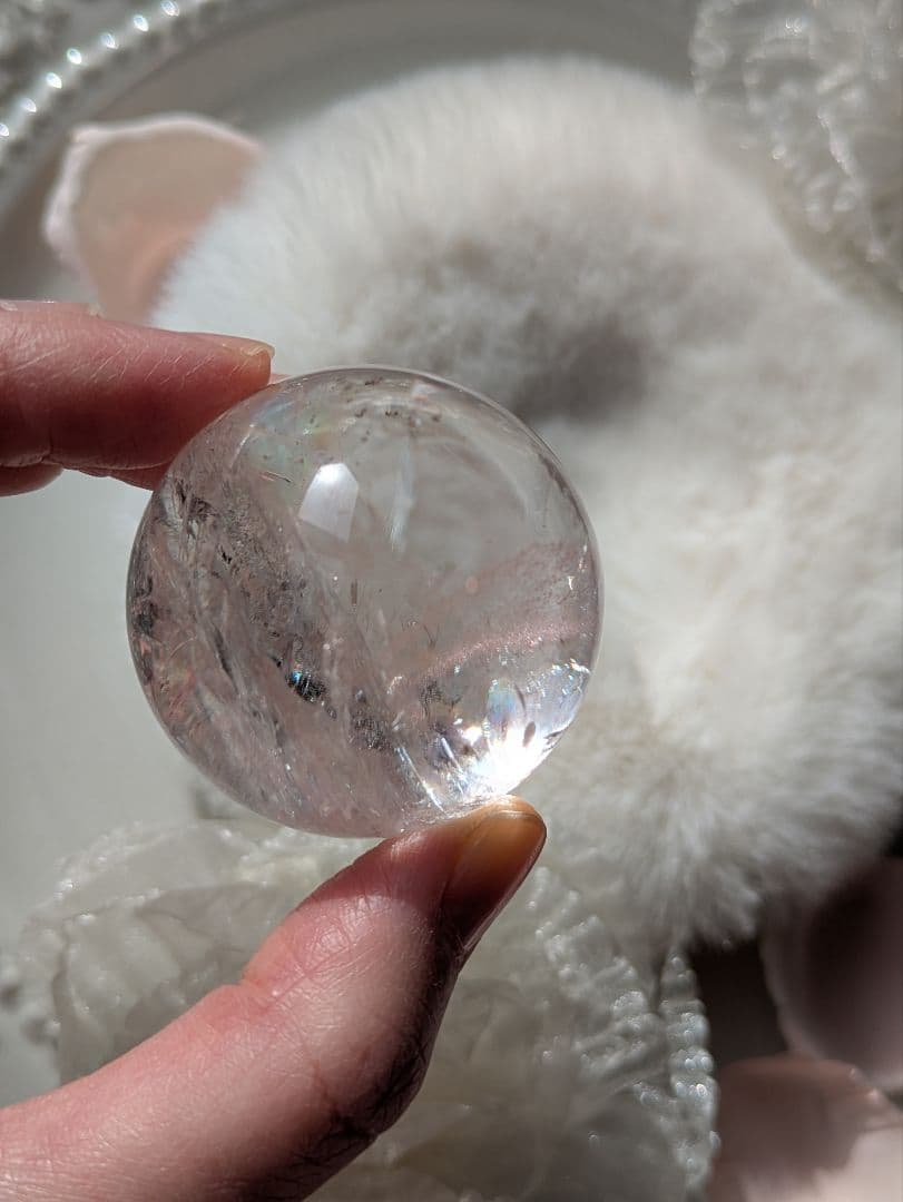 ♡ピンクアゼツライト（通称） ピンククリアクォーツ　スフィア♡