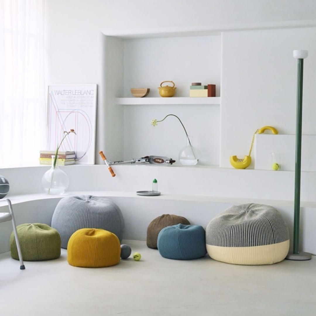 IDEE PUUF 本体セット プーフ White×Black MIX PUUF