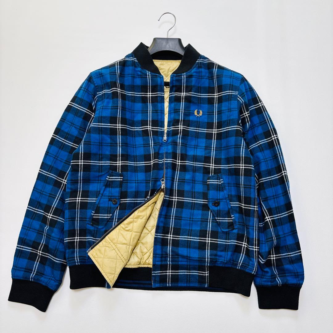 フレッドペリー 【Lサイズ】リバーシブル キルティング ブルゾン ジャケット