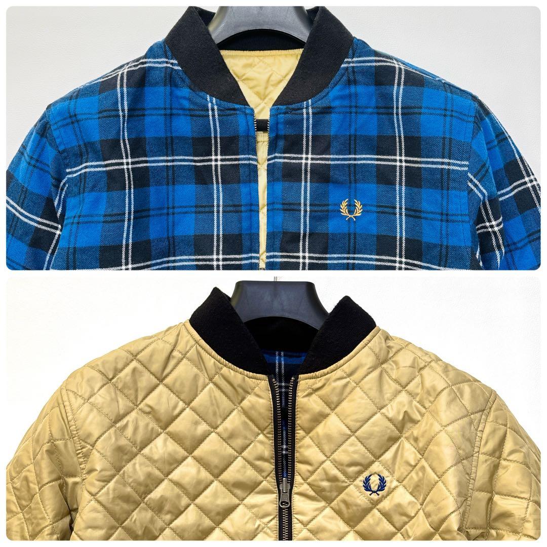 フレッドペリー 【Lサイズ】リバーシブル キルティング ブルゾン ジャケット