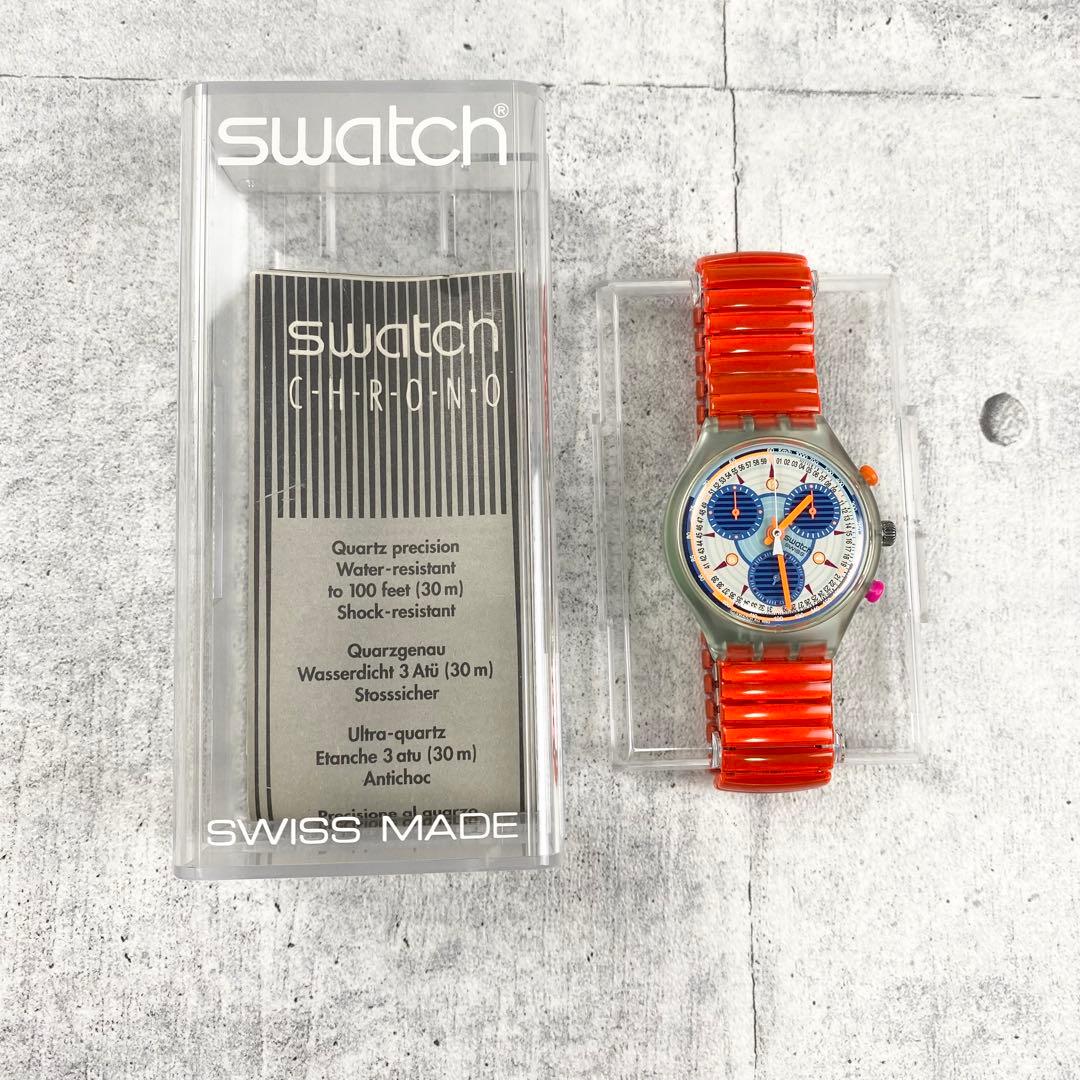 極美品 スウォッチ クロノグラフ INSPYRAL SCG102 1994年製