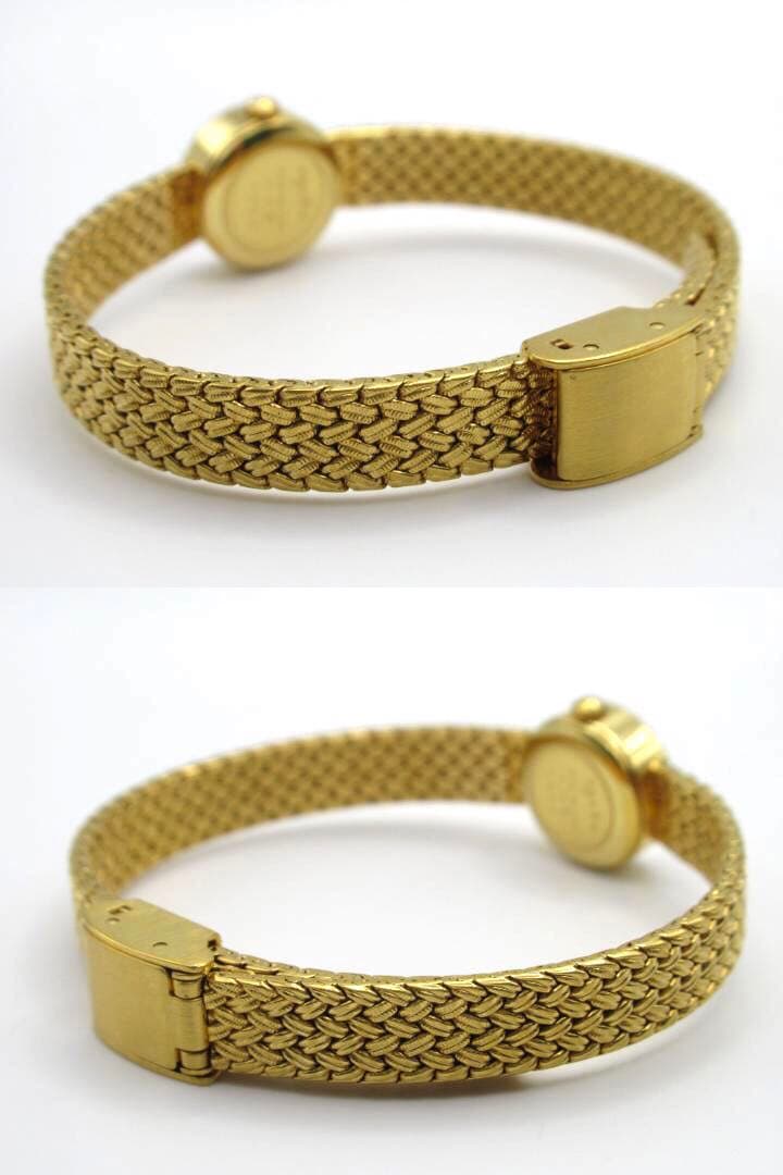 agete アガット ラウンドフェイスジュエリーウォッチ ゴールド 時計 ダイヤ