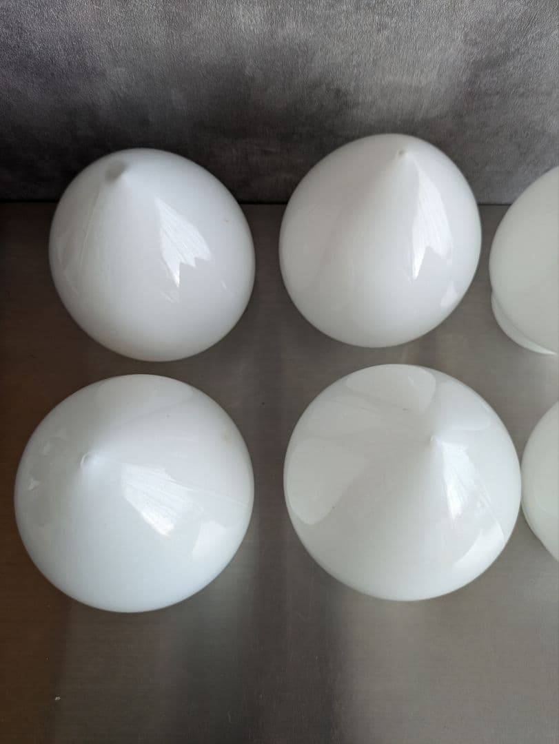 ガラス　電球のかさ　6個セット