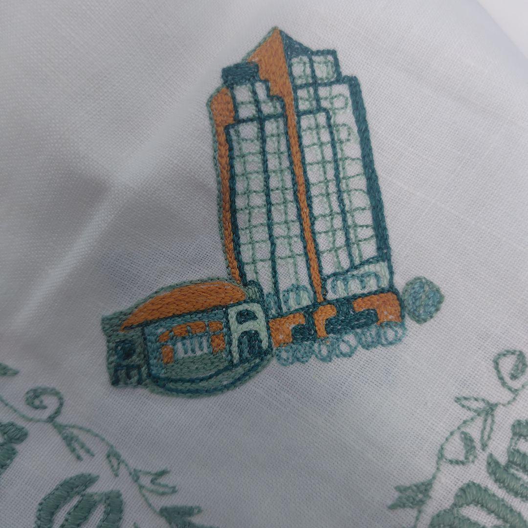 レア物　近沢レース　テーブルクロス 横浜銀行　記念