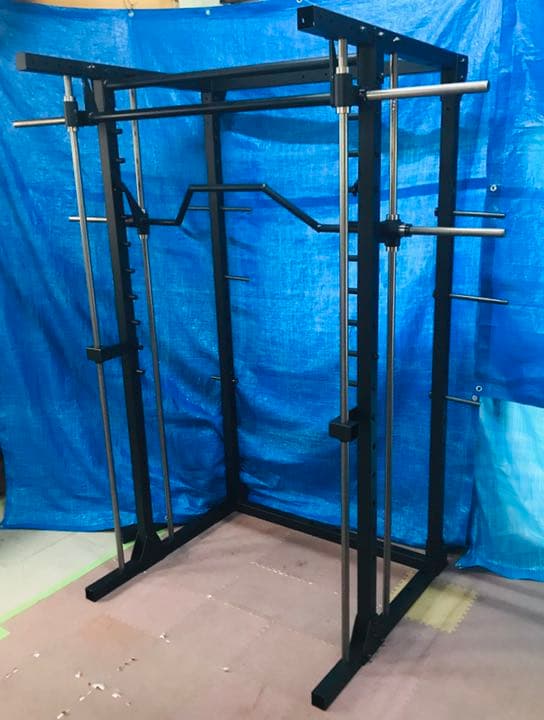 ダブル・スミスマシン（Uバー＆ストレートバー）　自在プレートホルダー付き