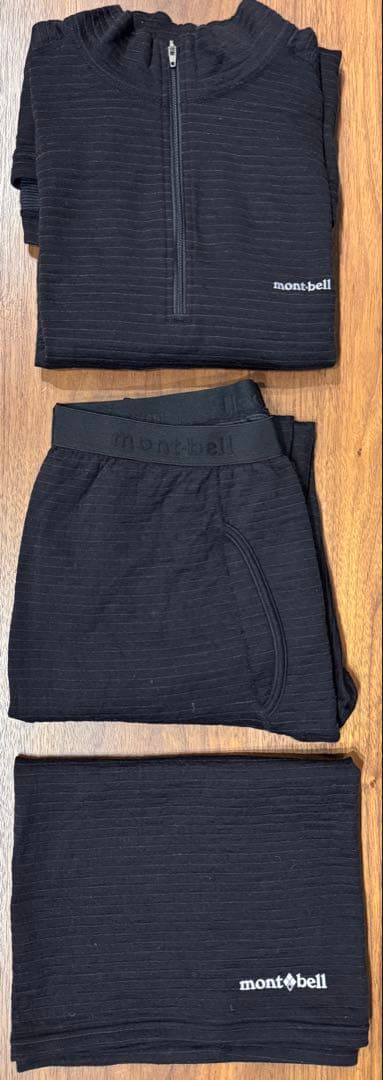 mont-bell 3点セット スーパーメリノウール EXP. Lサイズ