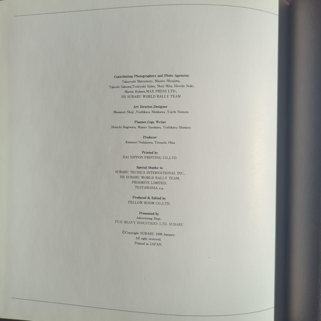 The World Rally Champions SUBARU スバル 写真集