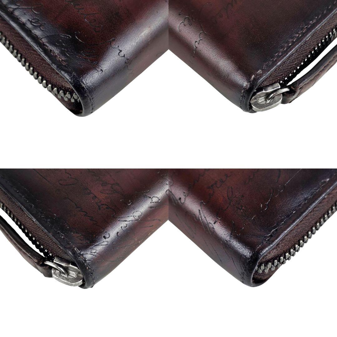 美品 ベルルッティ Berluti カリグラフィ ラウンドファスナー 長財布