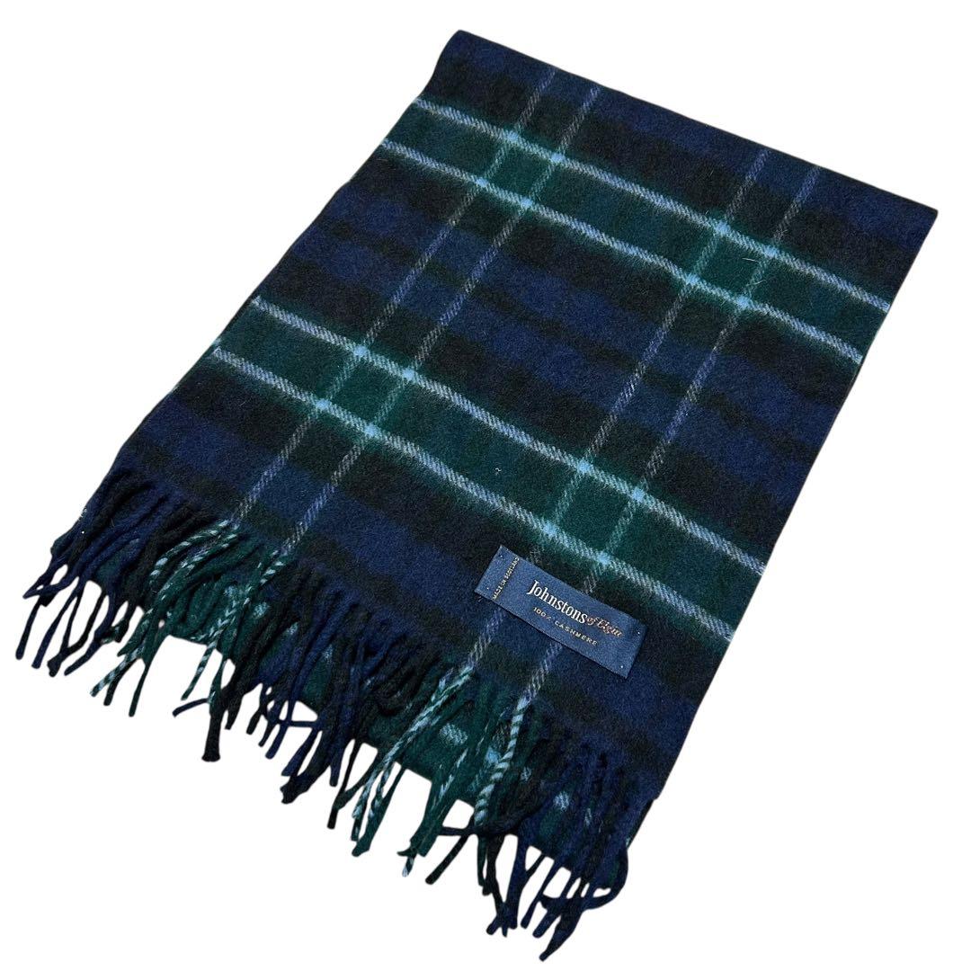 カシミヤ100%！　johnstons of elgin マフラー