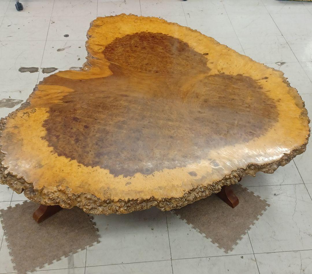 特大高級花梨材　玉杢　葡萄杢　座卓　玉杢　一枚板　無垢材　銘木　瘤木　本花梨